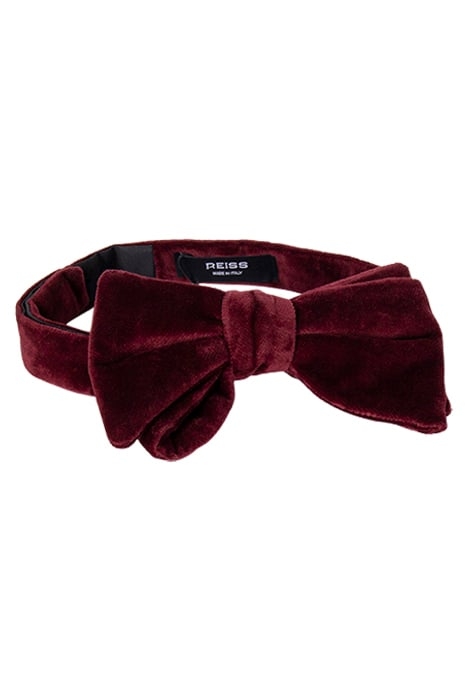 VELVET BOW TIE BORDEAUX 1