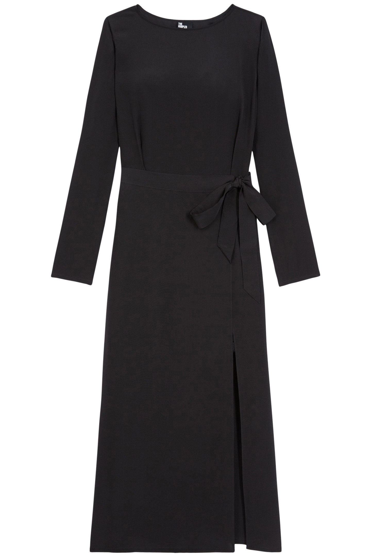 LONG DRESS LONG SLEEVES LACE SKIRT BLACK 3