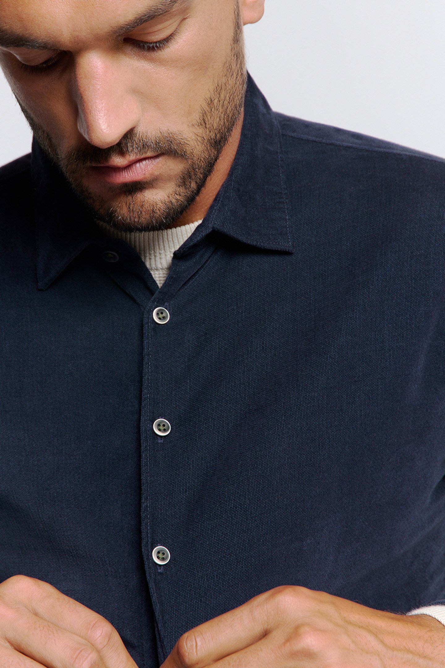 SHIRT VELVET CORDUROY BLUEBERRY 6