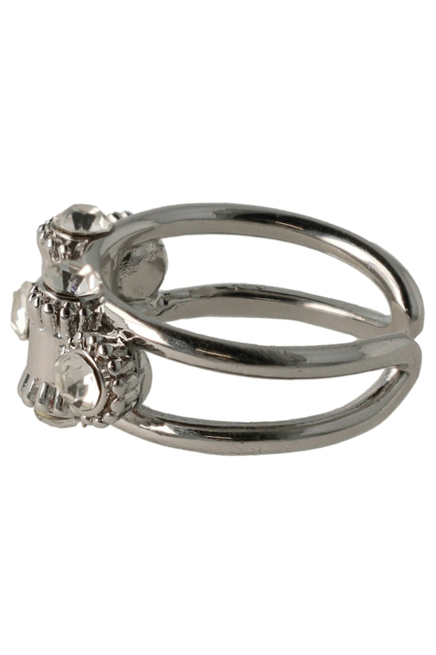OTAZU VINTAGE BARREL RING - RHODIUM 3