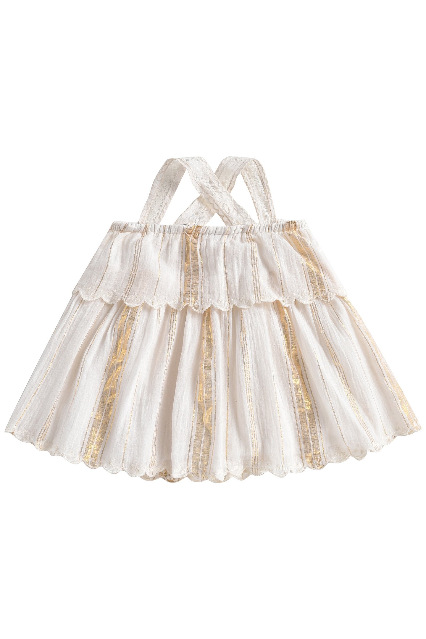 TOP RIHA WHITE & GOLD STRIPES 3