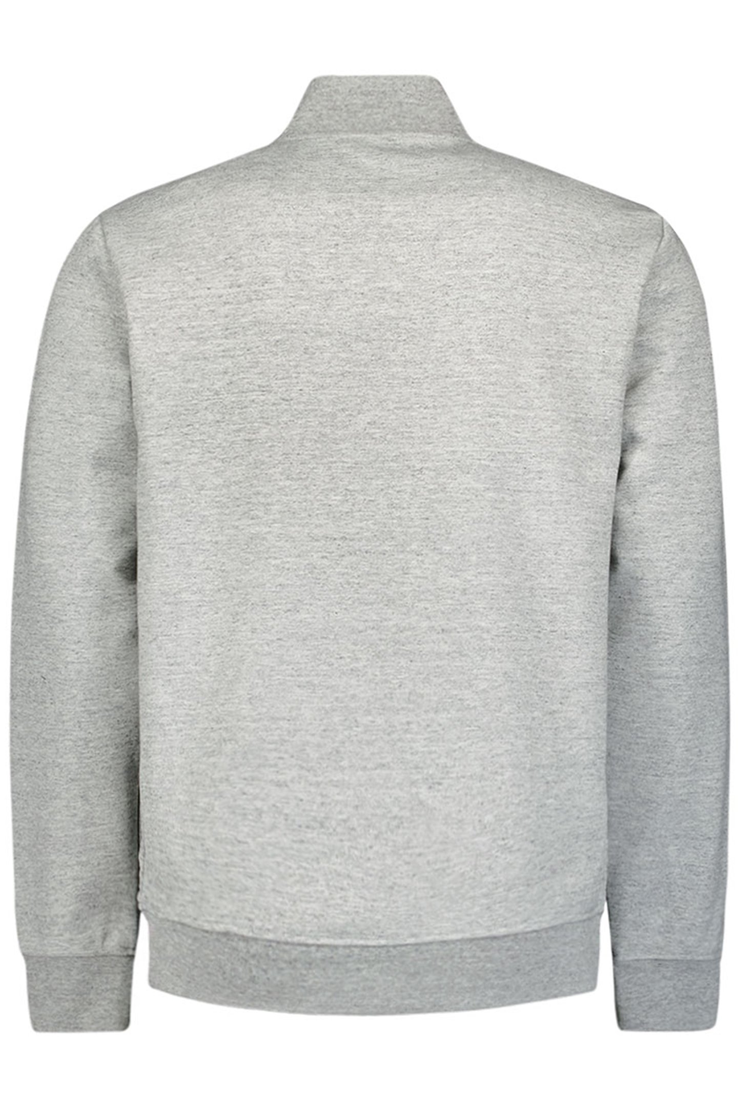 SWEATER FULL ZIPPER DOUBLE LAYER JACQUARD STRETCH GREY MELAN 5