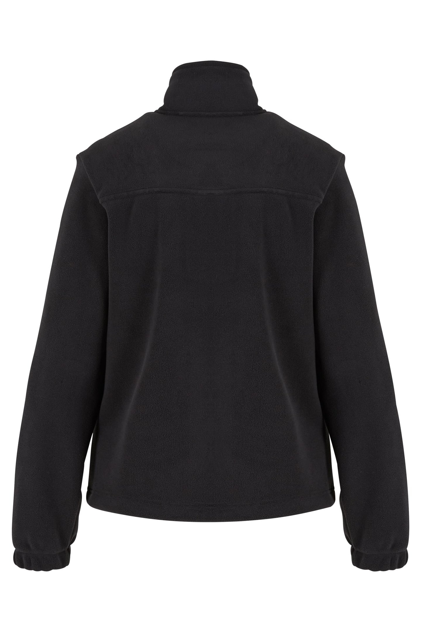 LADIES DOUBLE POLARFLEECE JACKET BLACK/BLACK 2