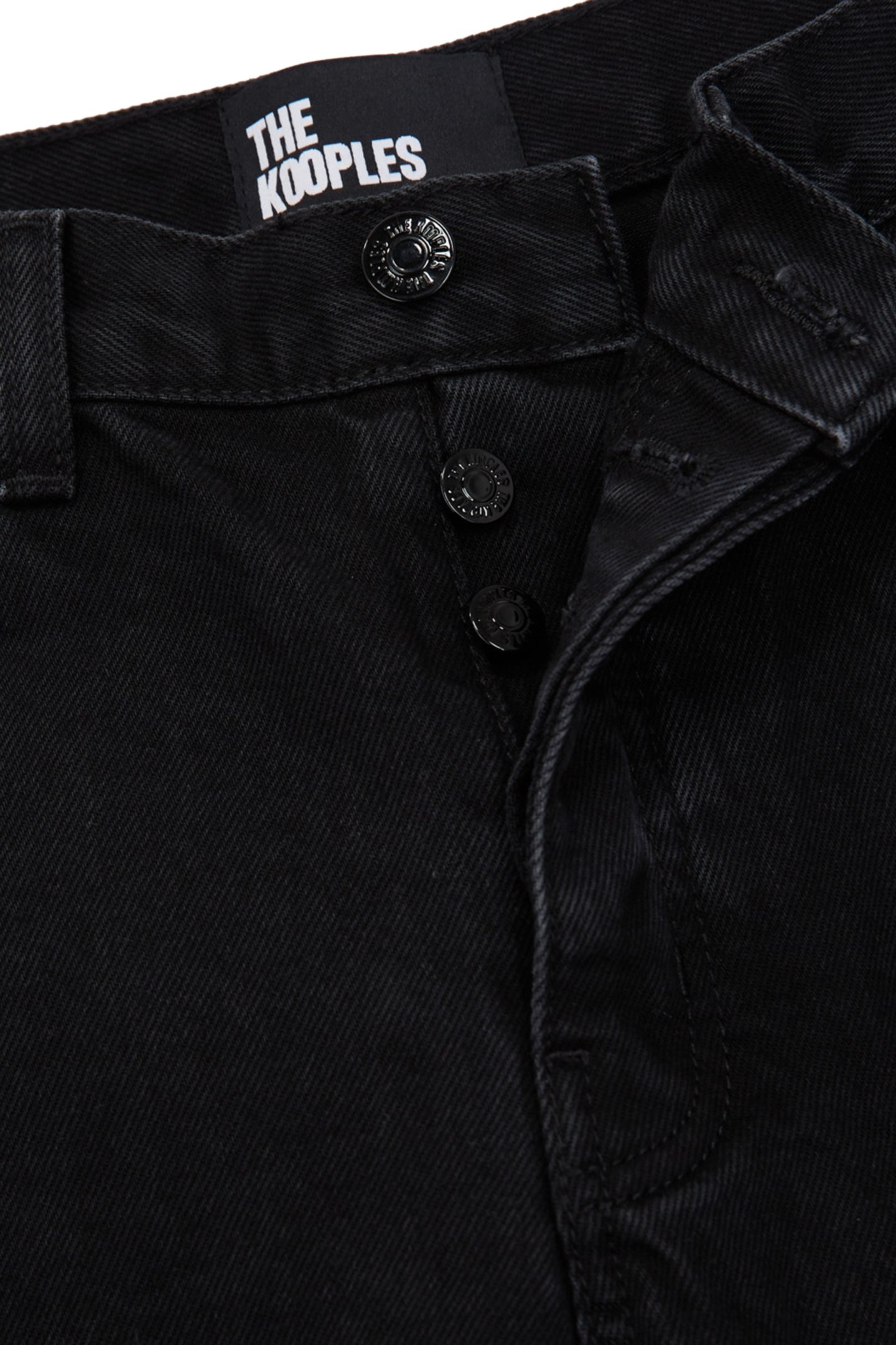 BLACK WASHED STRAIGHT JEANS 4