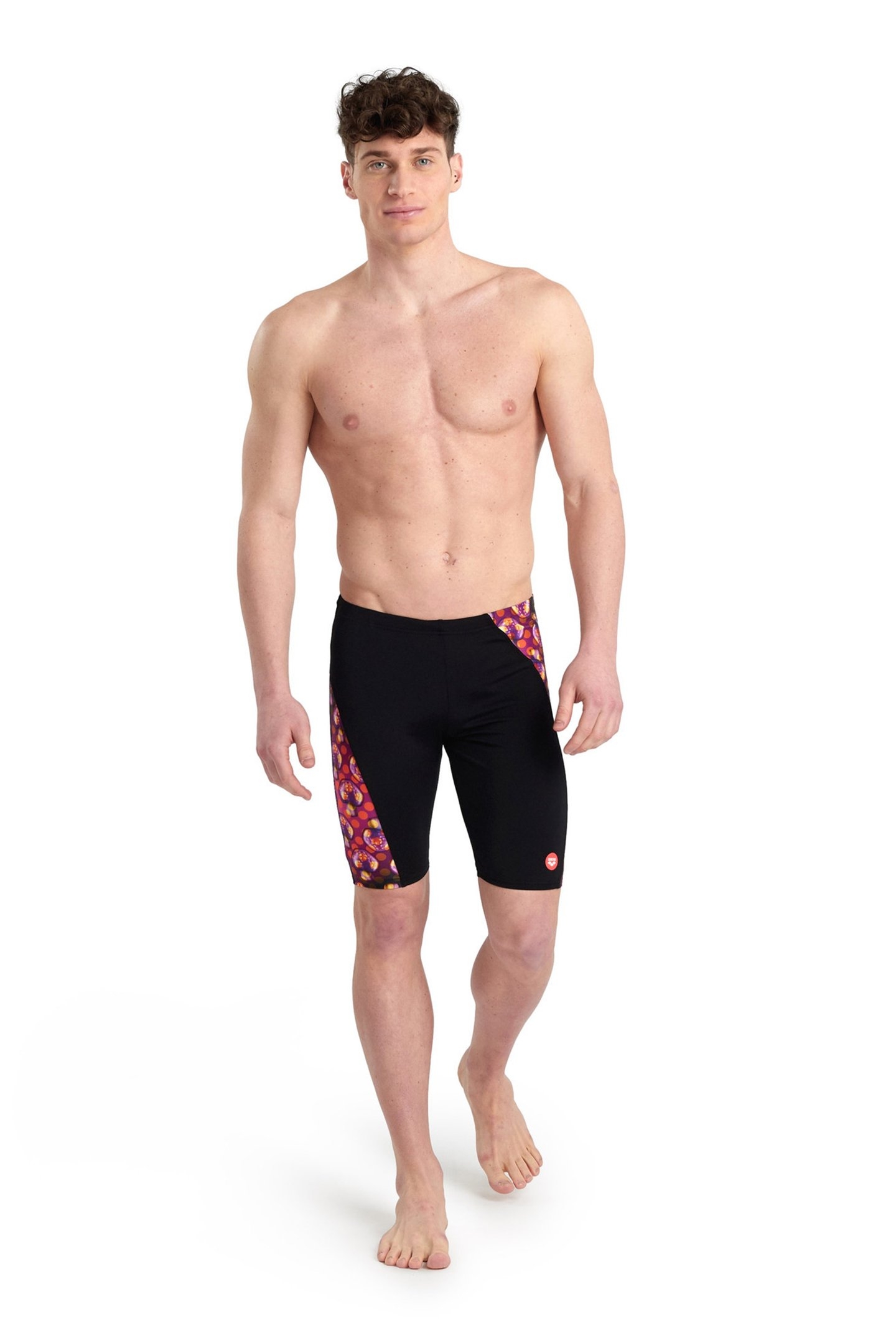 MEN'S CRAZY ARENA SWIM JAMMER ALLOVER PA BLACK MULTI 3