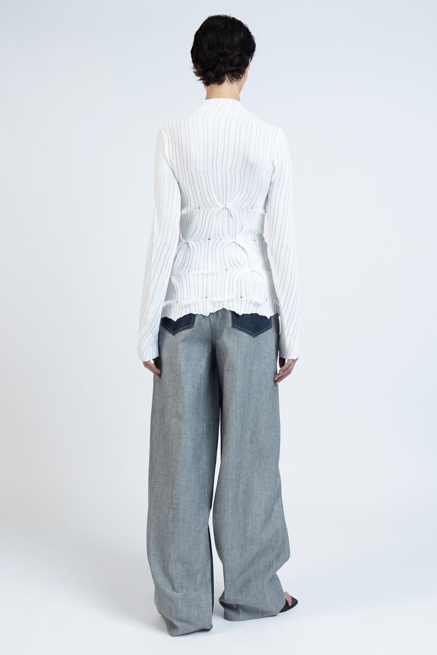 TURTLENECK FITTED LONGSLEEVE TOP CREAM 4