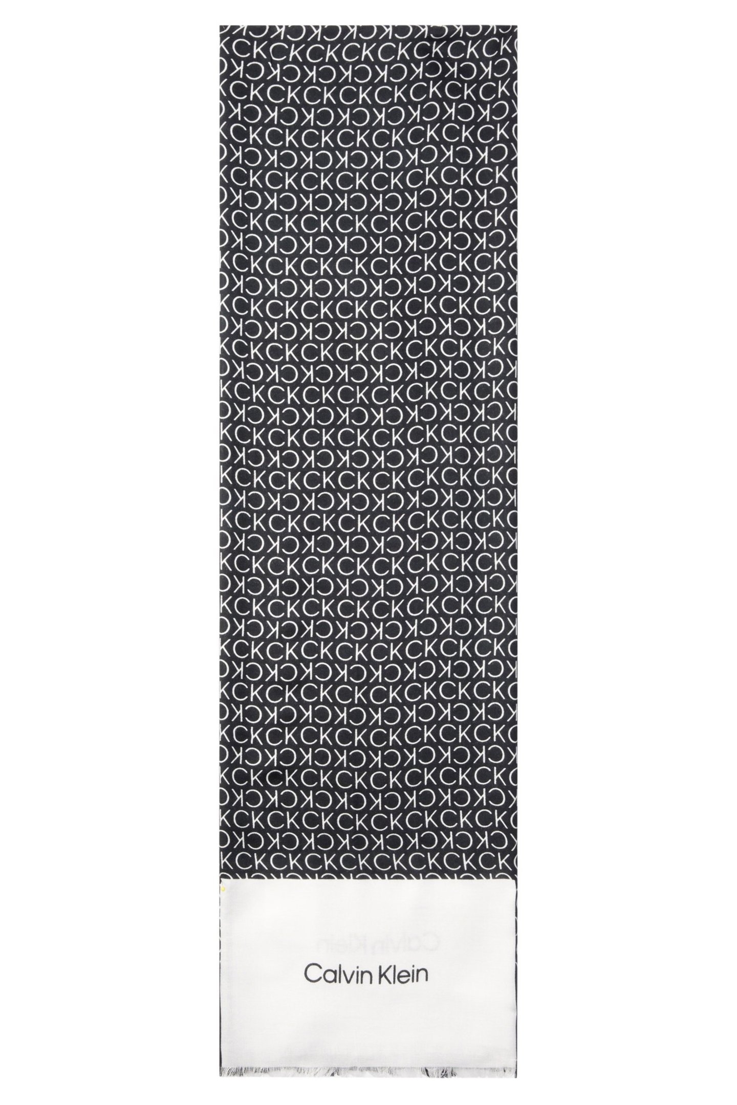 AOP MINIMAL LOGO SCARF BLACK 1