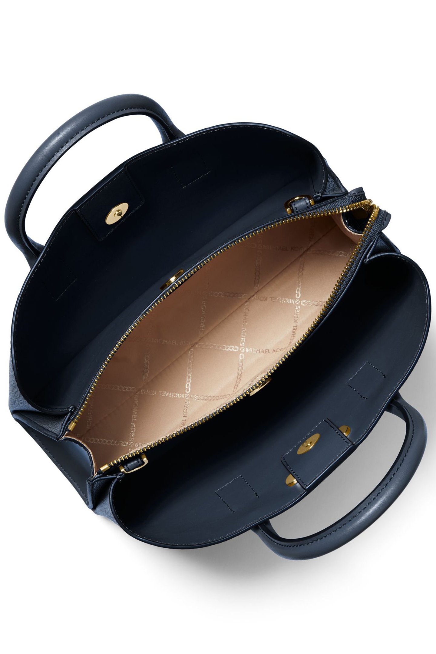 LEATHER SATCHEL BAG IN NAVY 3