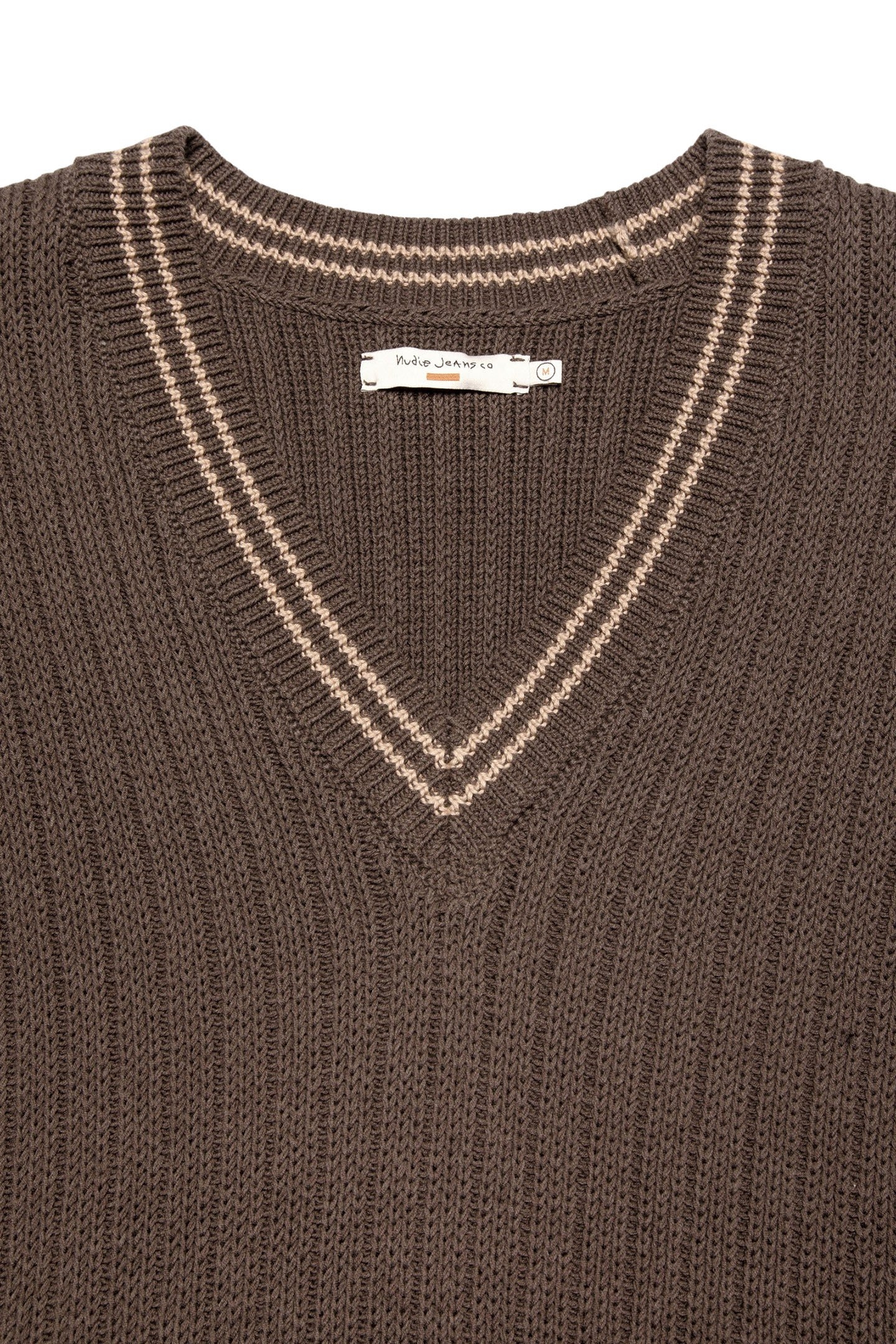 SVERRE KNITTED VEST BROWNMELANG 4
