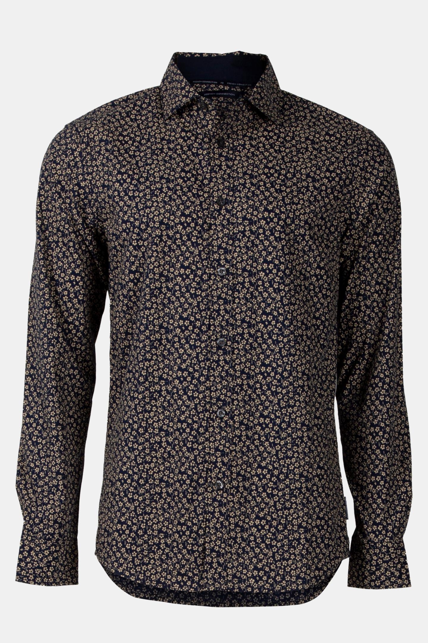 5 FLOWER LONG SLEEVE SHIRT MARINE 3