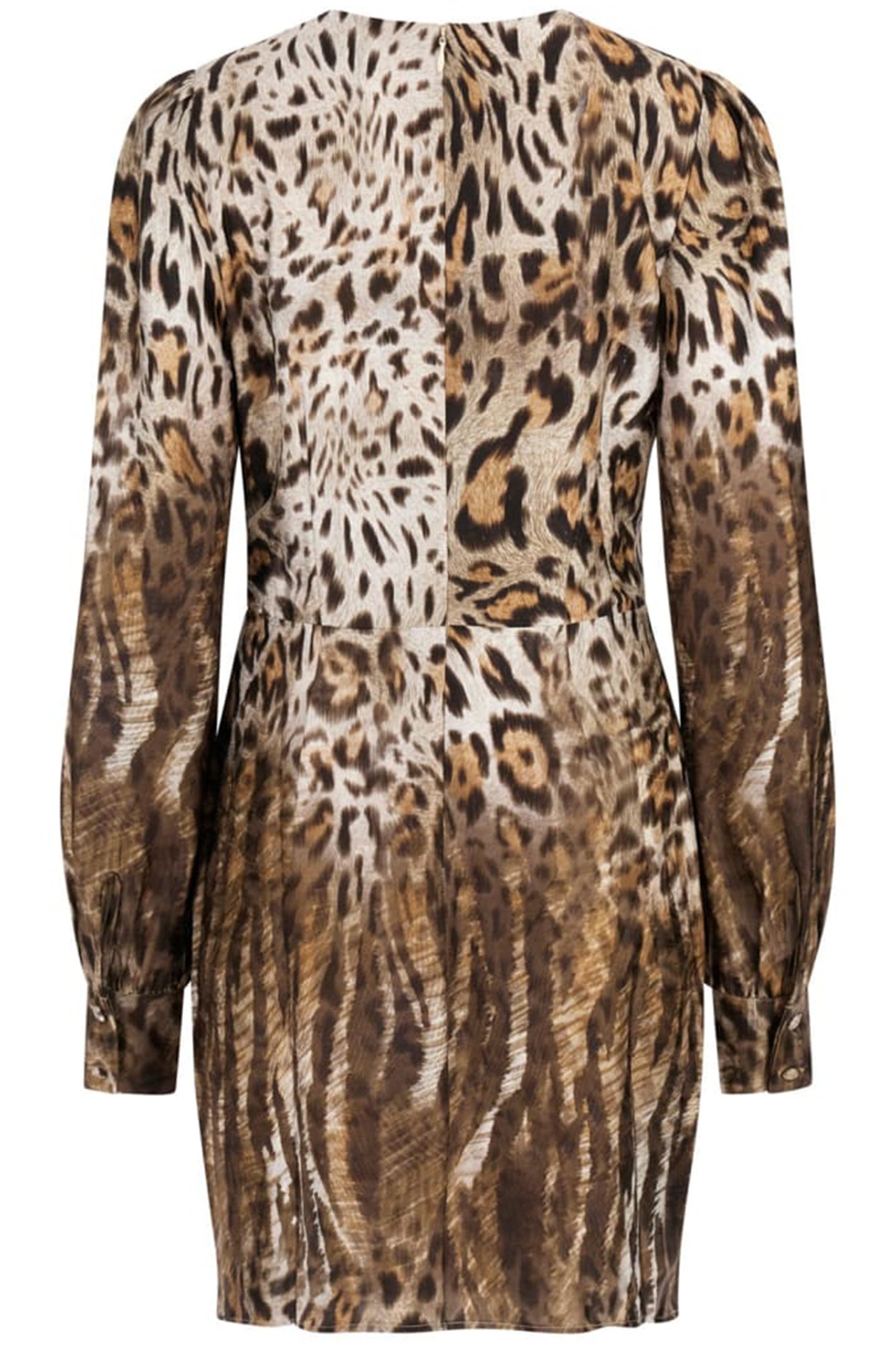 MARION FIX WRAP DRES WAVY LEOPARD PRINT 5