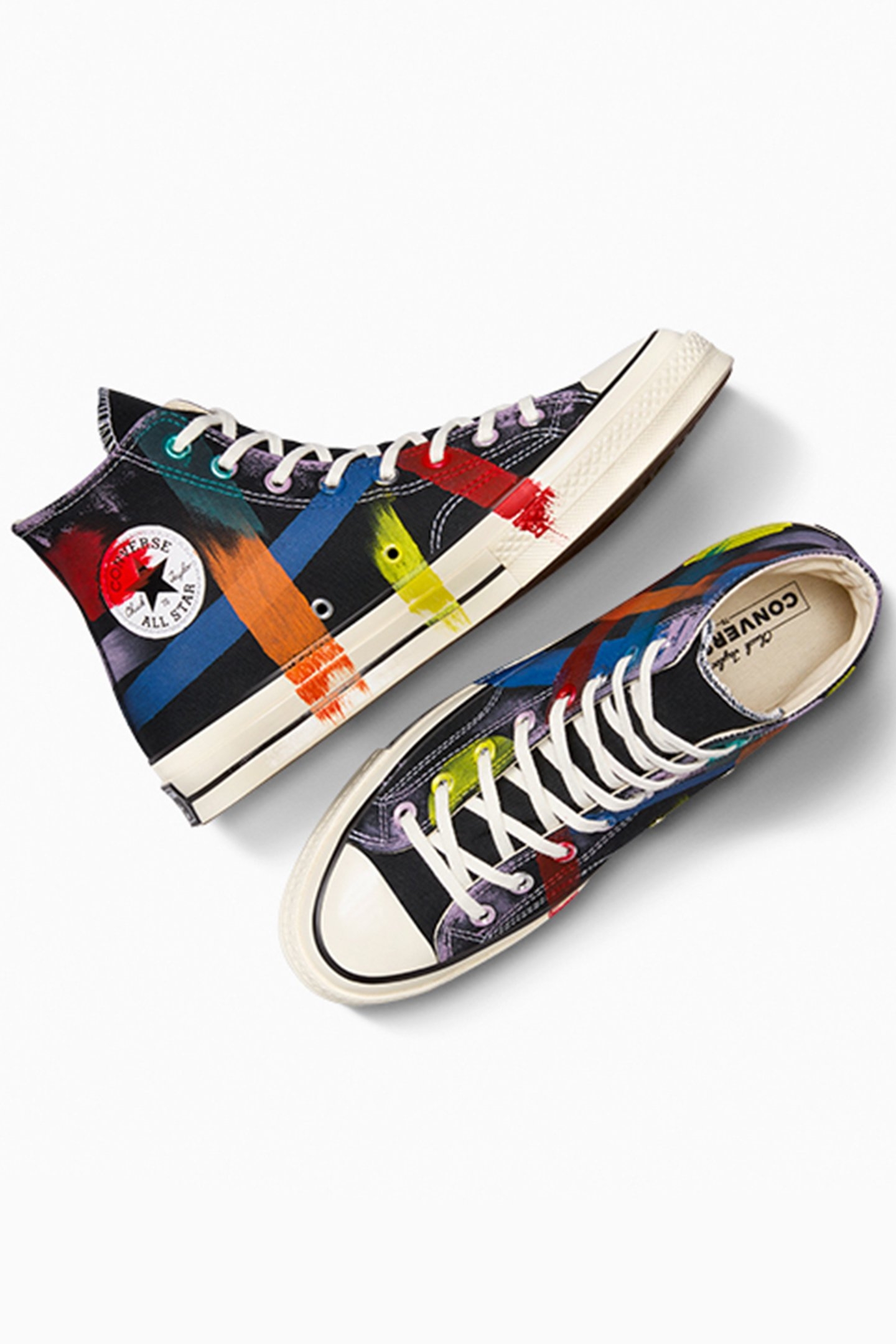 UNISEX CHUCK 70 PAINT STROKES BLACK HAND PAINT 6