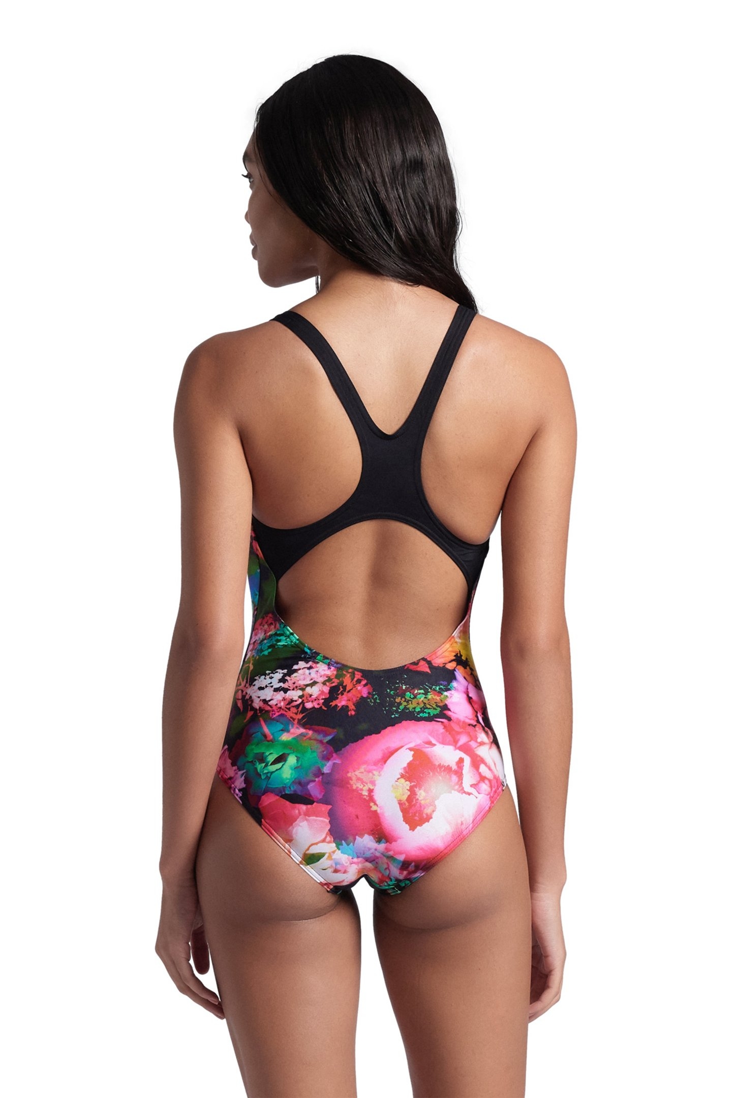 WOMEN'S ARENA ROSELAND SWIMSUIT SWIM PRO BLACK MULTI 2