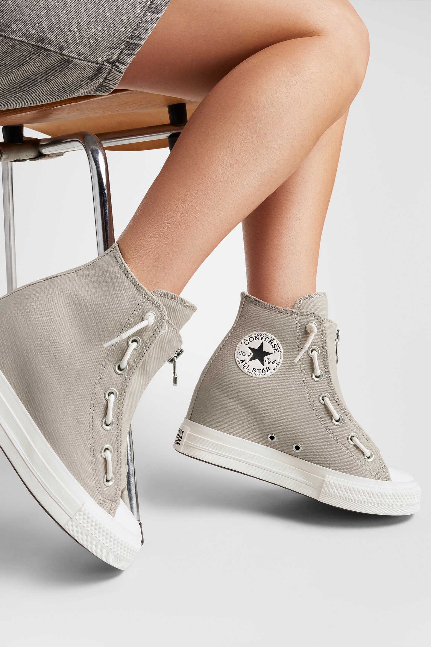 CHUCK TAYLOR ALL STAR WEDGE PLATFORM PAPYRUS/EGRET/BLACK 4