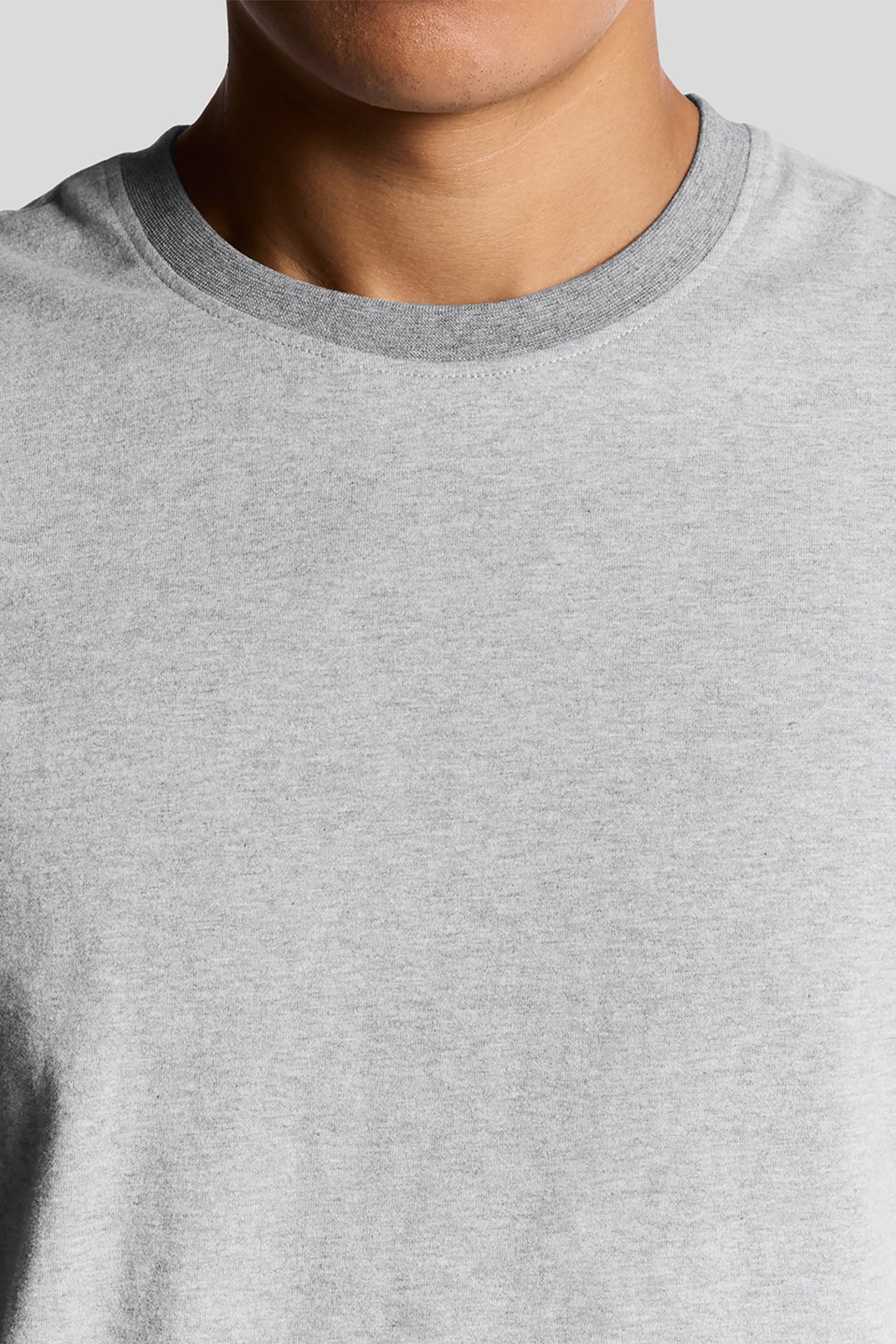 HALF RAGLAN T-SHIRT LIGHT GREY MARL 5