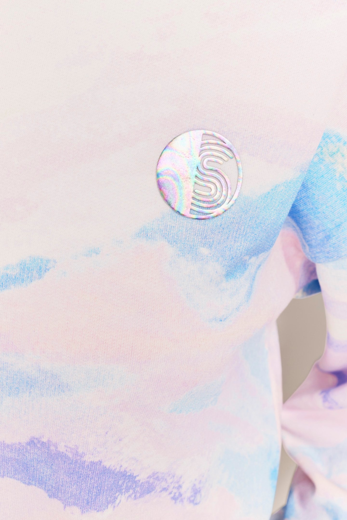 MARCUS ECRU TIE-DYE FLEECE SWEATSHIRT 5