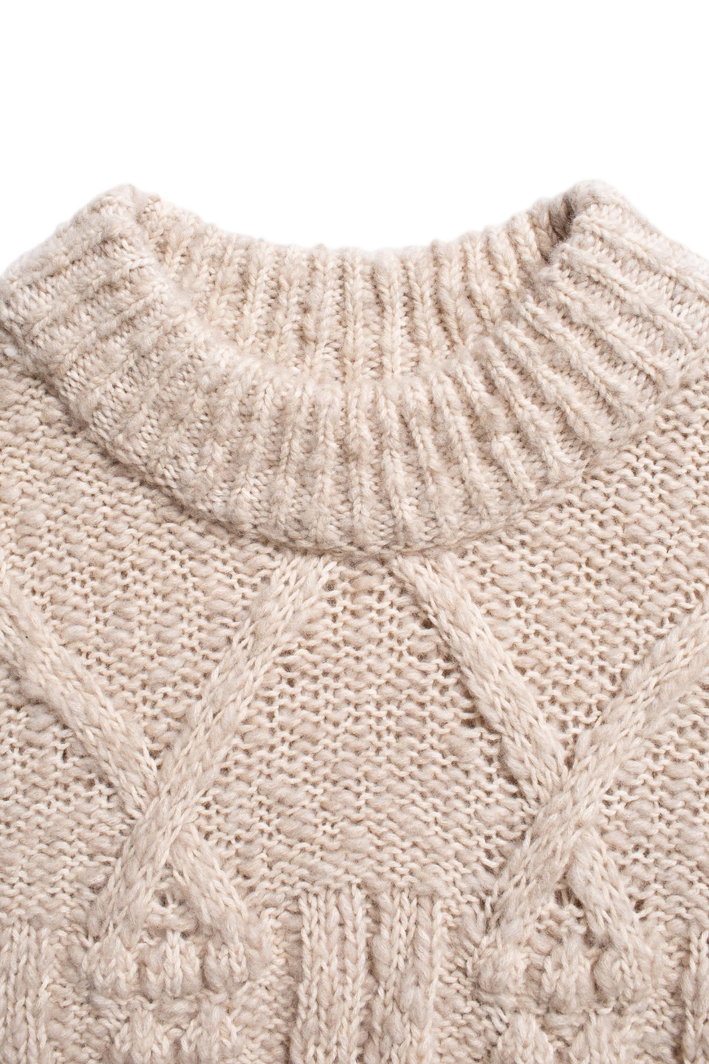 ELSA CABLE KNIT OAT 3