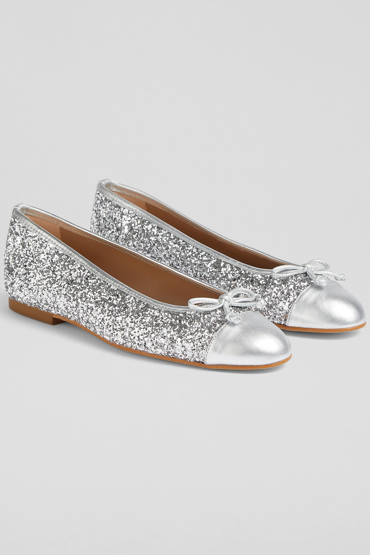 FL KARA BALLERINA FLAT SILVER 2
