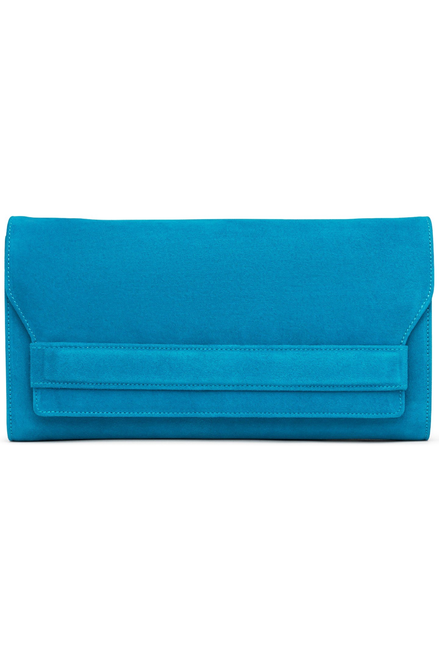 CCELLACLUTCHWITHFLAP TURQUOISE 1