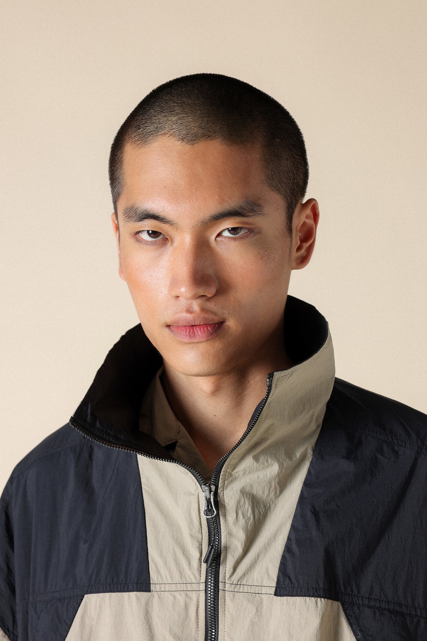 SL WR LIGHT WINDBREAKER UNISEX BLACK/BEIGE 5