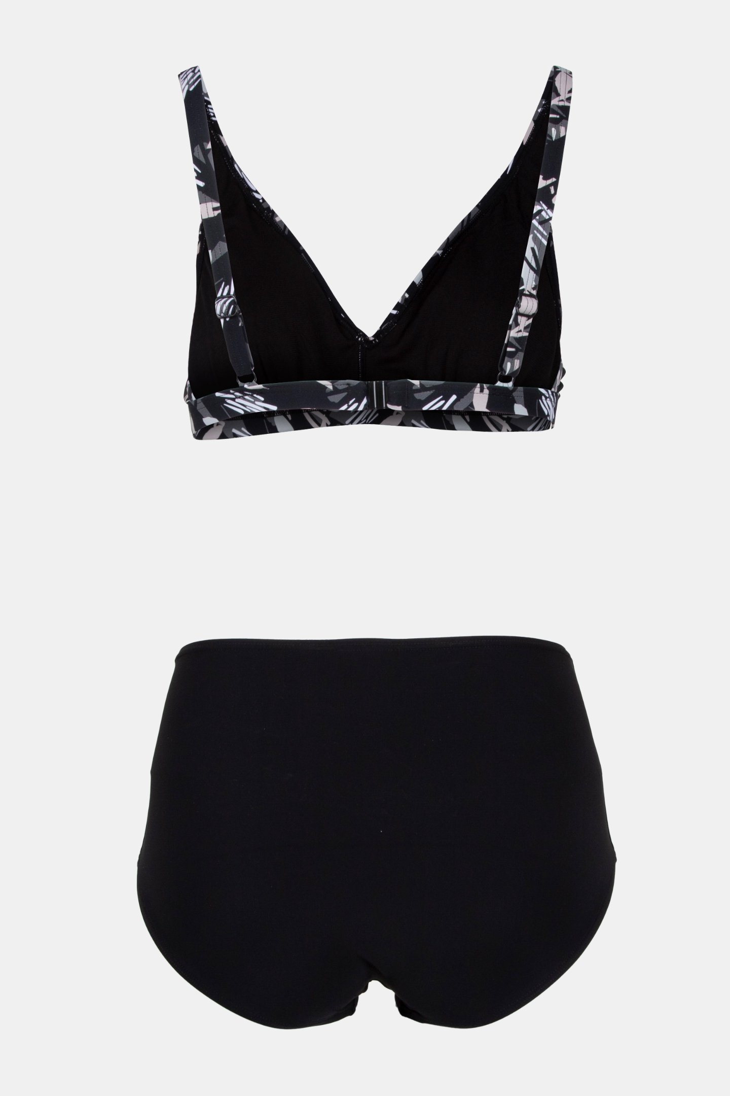 WOMEN'S BODYLIFT SWIMSUIT FRANCY TWO PIE BLACK WHITE MULTI 4