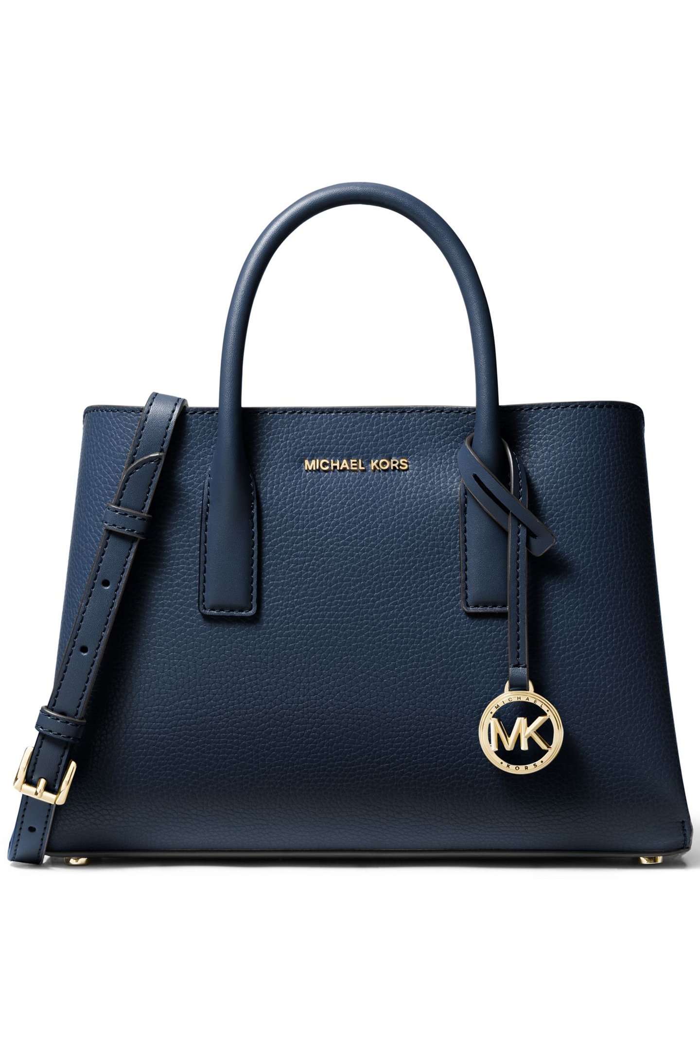 LEATHER SATCHEL BAG IN NAVY 1