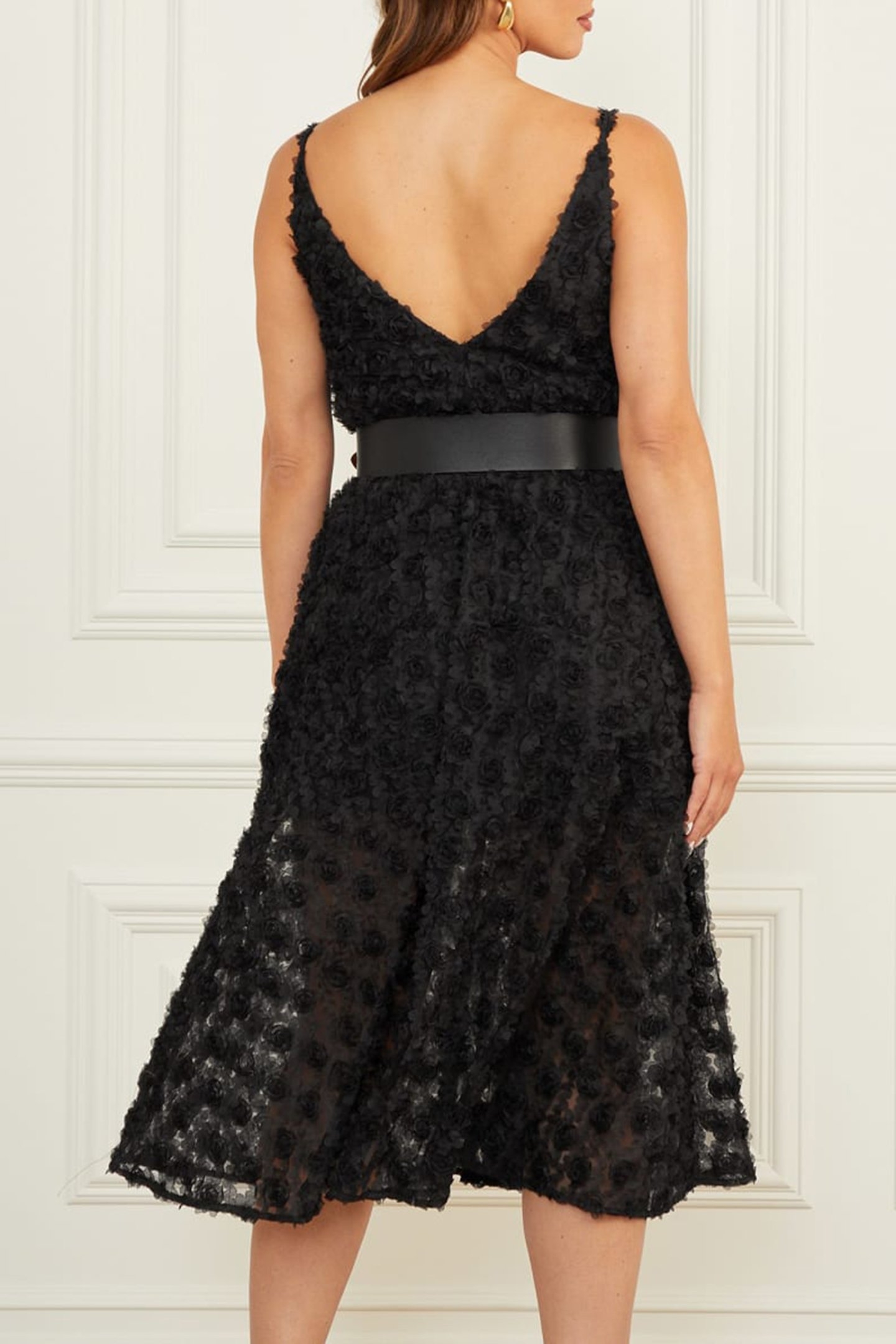 MARCIANO BY GUESS ROSIE DRESS JET BLACK 2