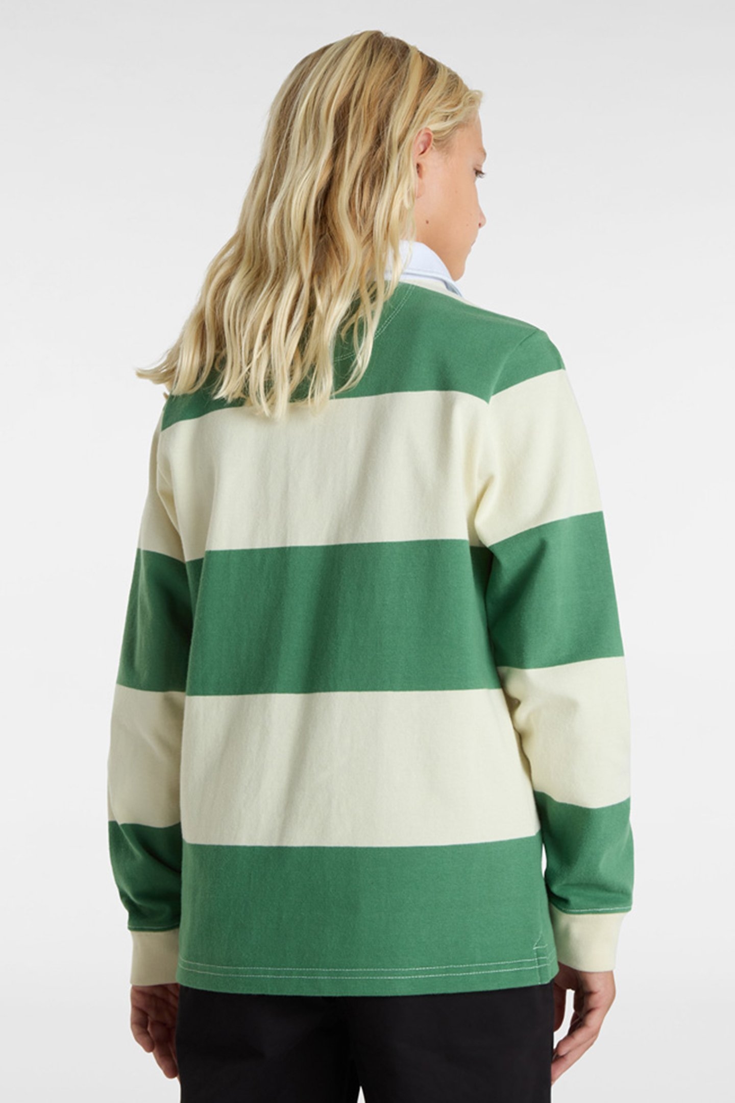 BOYS WARD RUGBY LS KNIT FAIRWAY/LEMON ICING 2