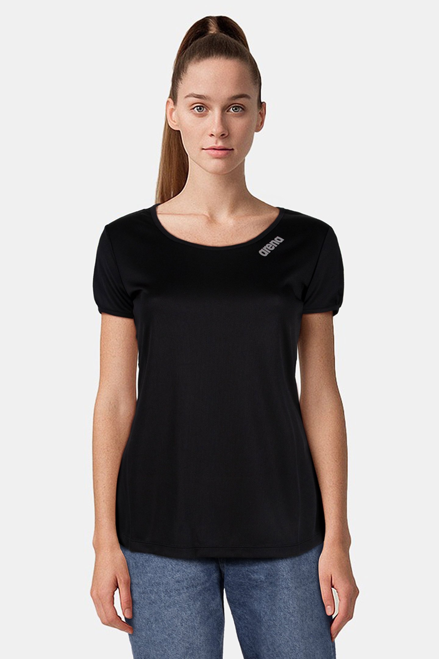 W PERFORMANCE TEE BASIC BLACK 2