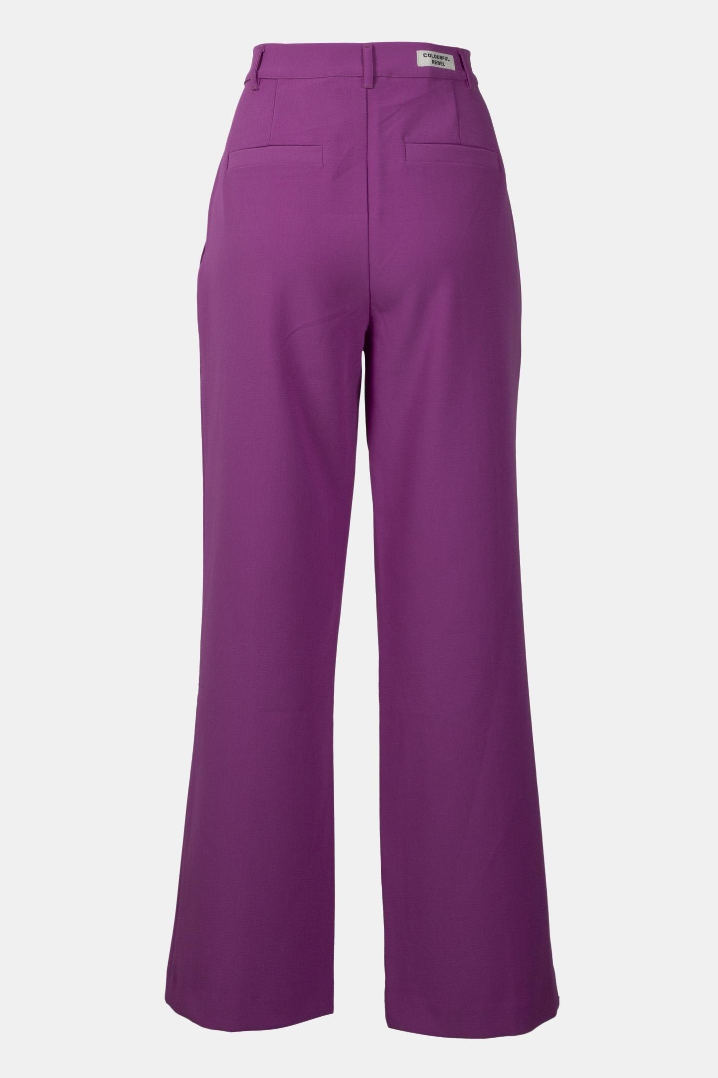 RUS UNI PINTUCK STRAIGHT PANTS VIOLET PINK 4