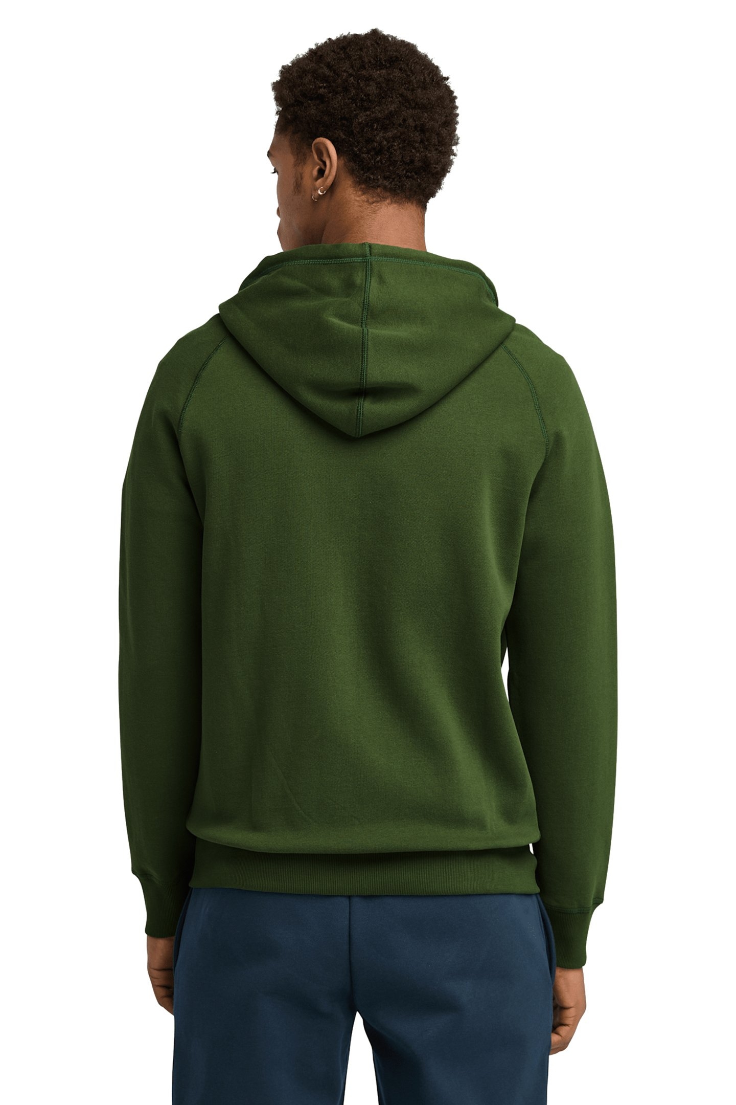 EXETER RIVER BRUSHED BACK FULL ZIP HOODIE BLACK FOREST GREEN 2