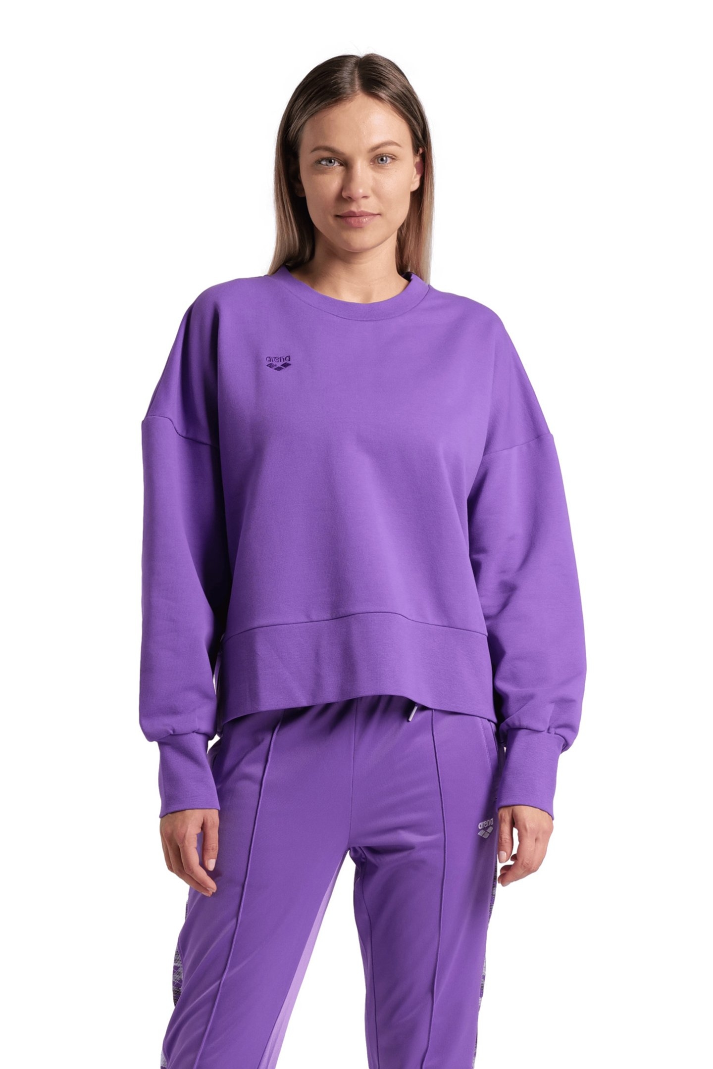 WOMEN'S OVERSIZED CREW NECK VIOLET 1