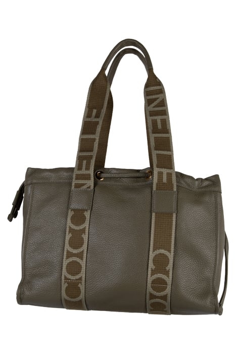 GRAINED LEATHER SIGNATURE TOTE BAG 3