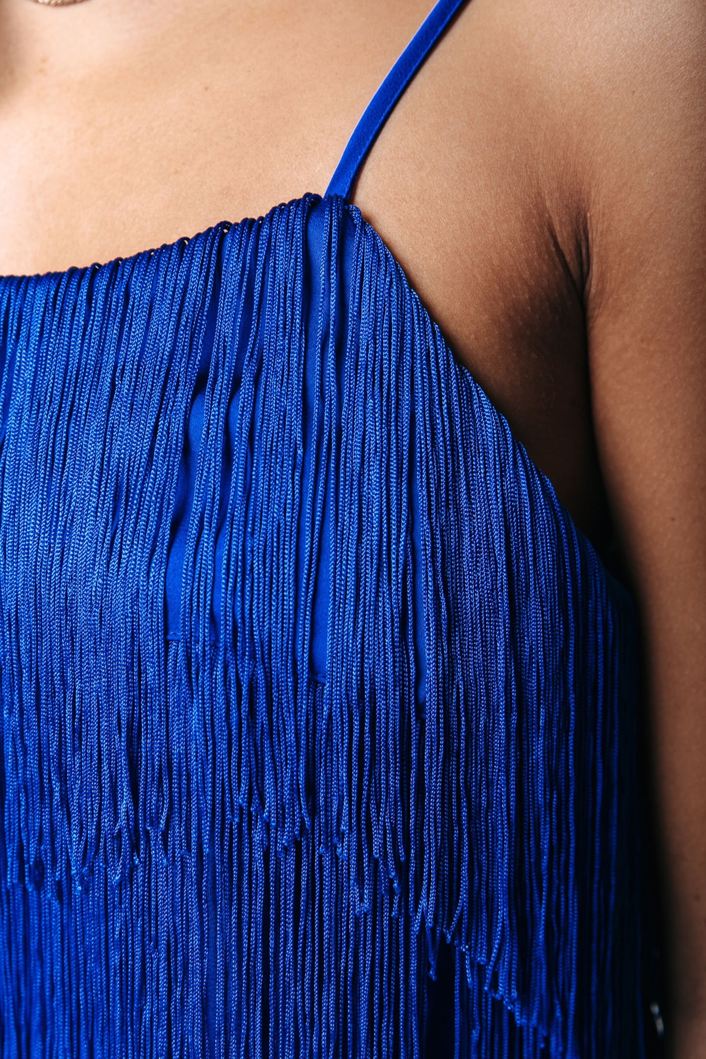 JAMILLA FRINGE STRAP TOP VIBRANT BLUE 4