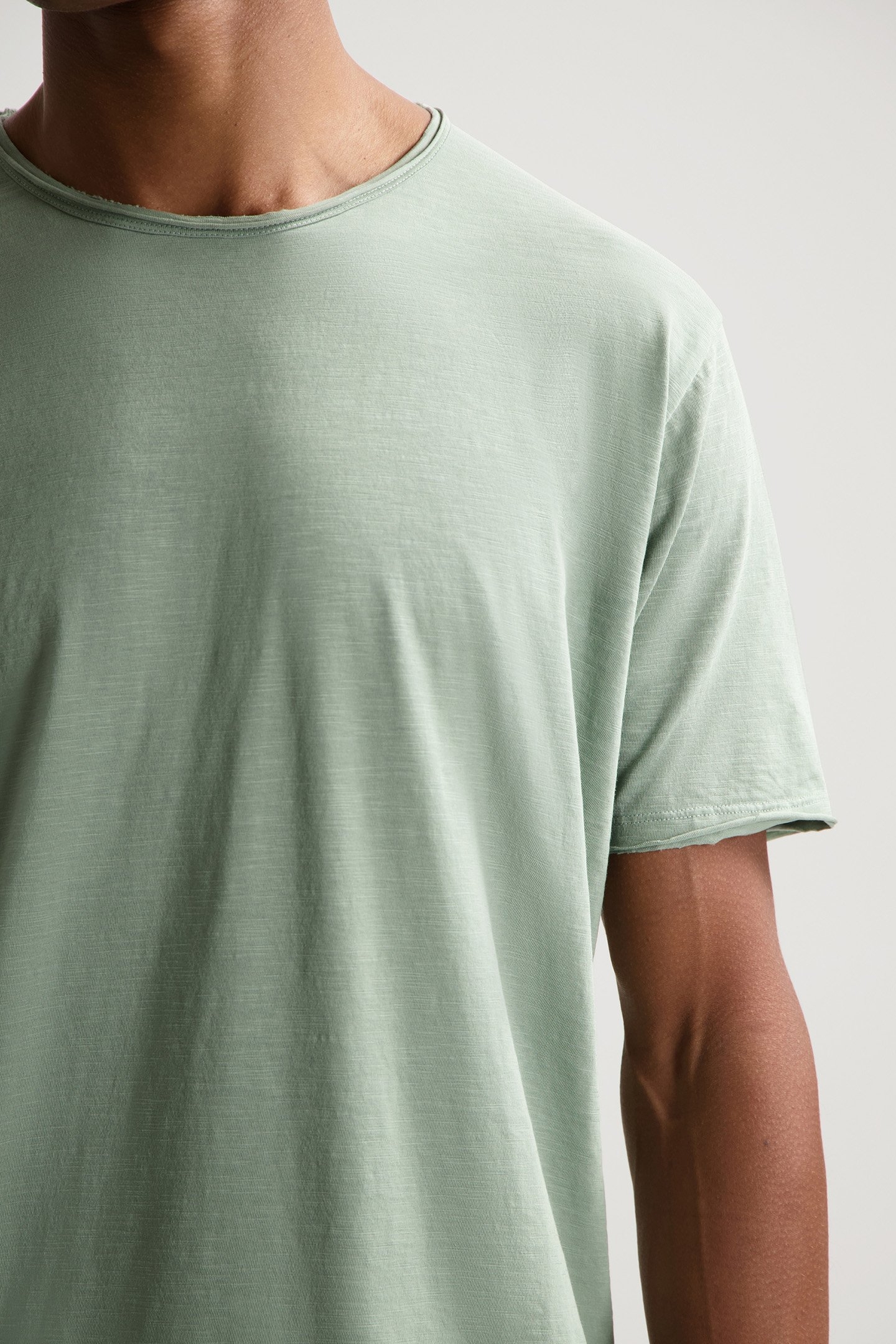 DS_BASIC ROUND NECK TEE SLUB JERSEY LILY PAD 5