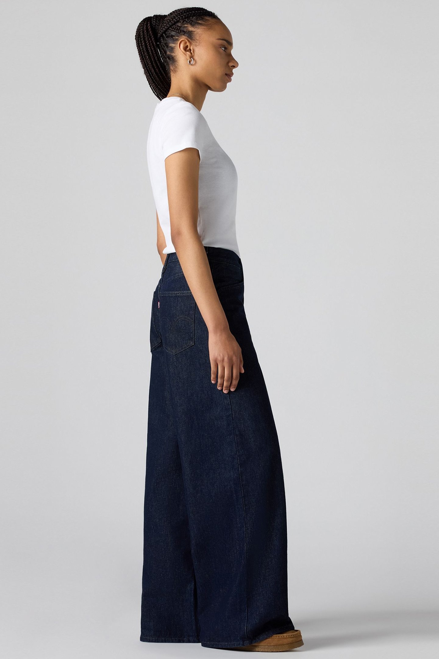 95 BAGGY WIDE LEG JEANS DARK INDIGO 6