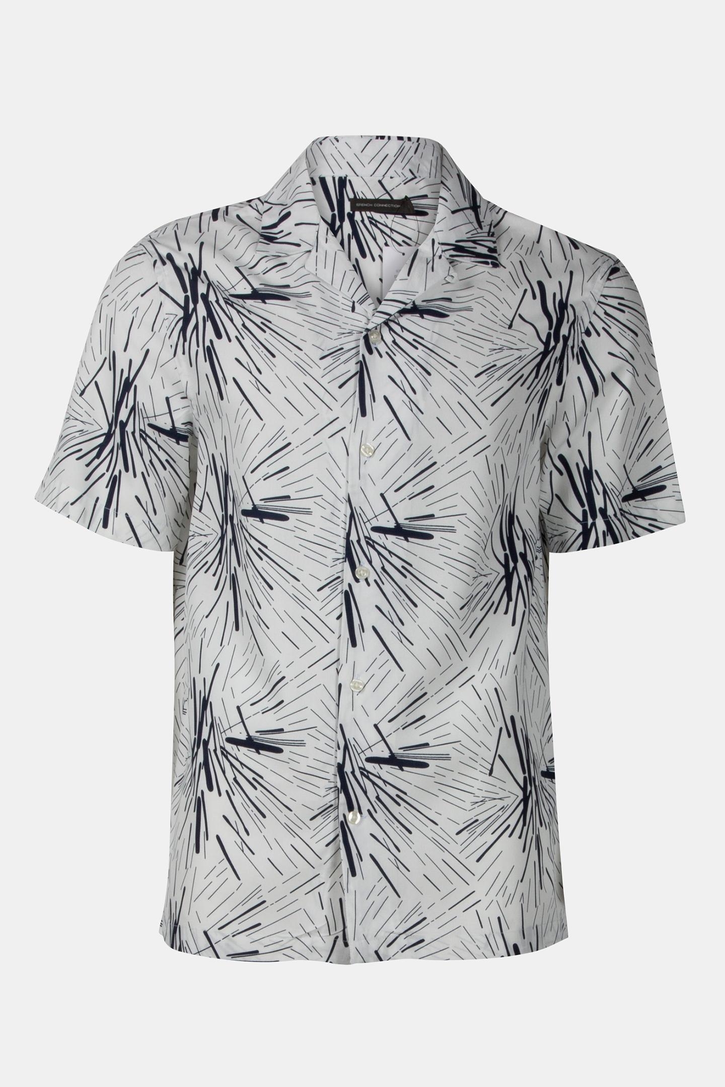 SPLAT VISCOSE REVERE SHORT SLEEVE WHITE 3