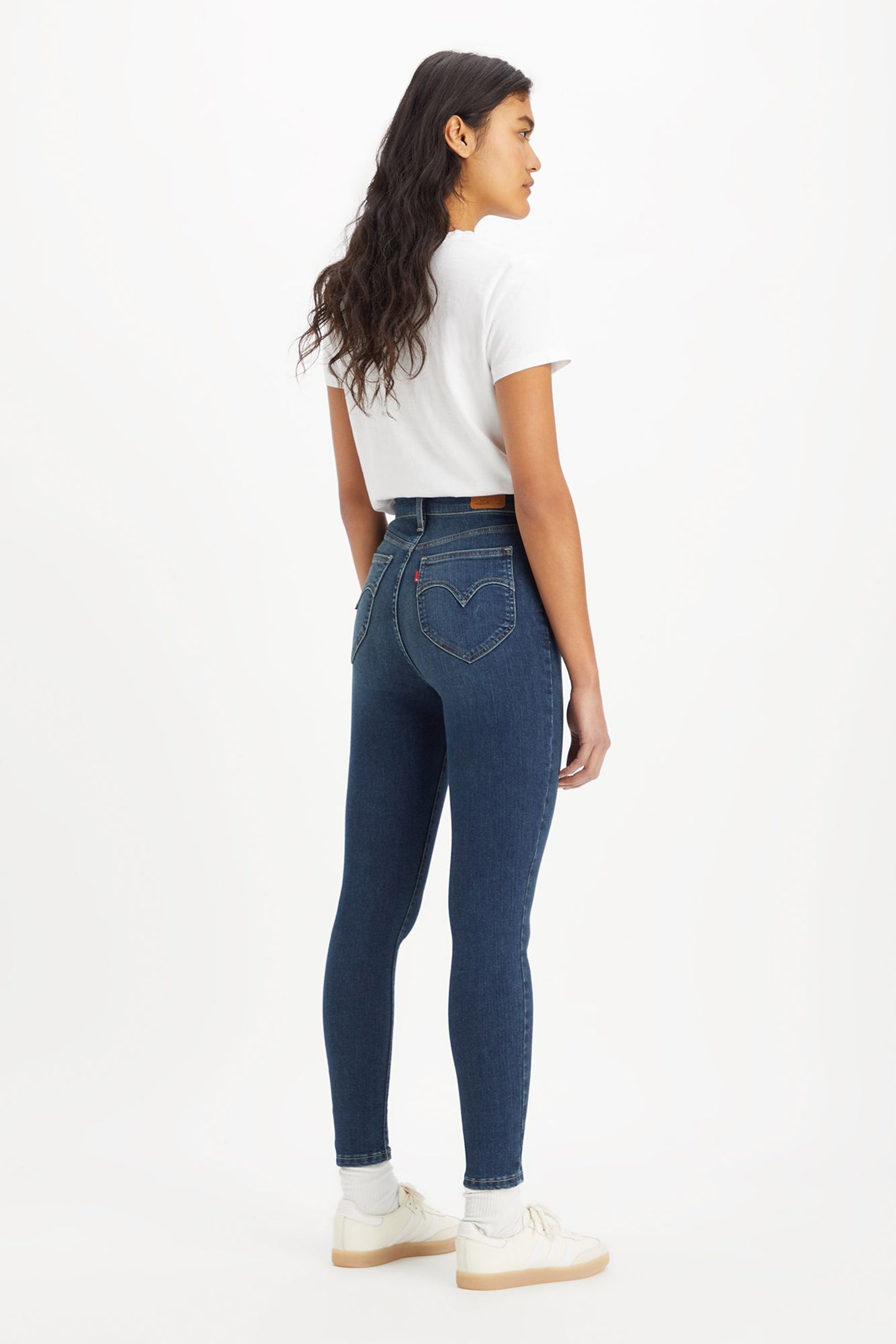 RETRO HIGH SKINNY JEANS DARK INDIGO 2