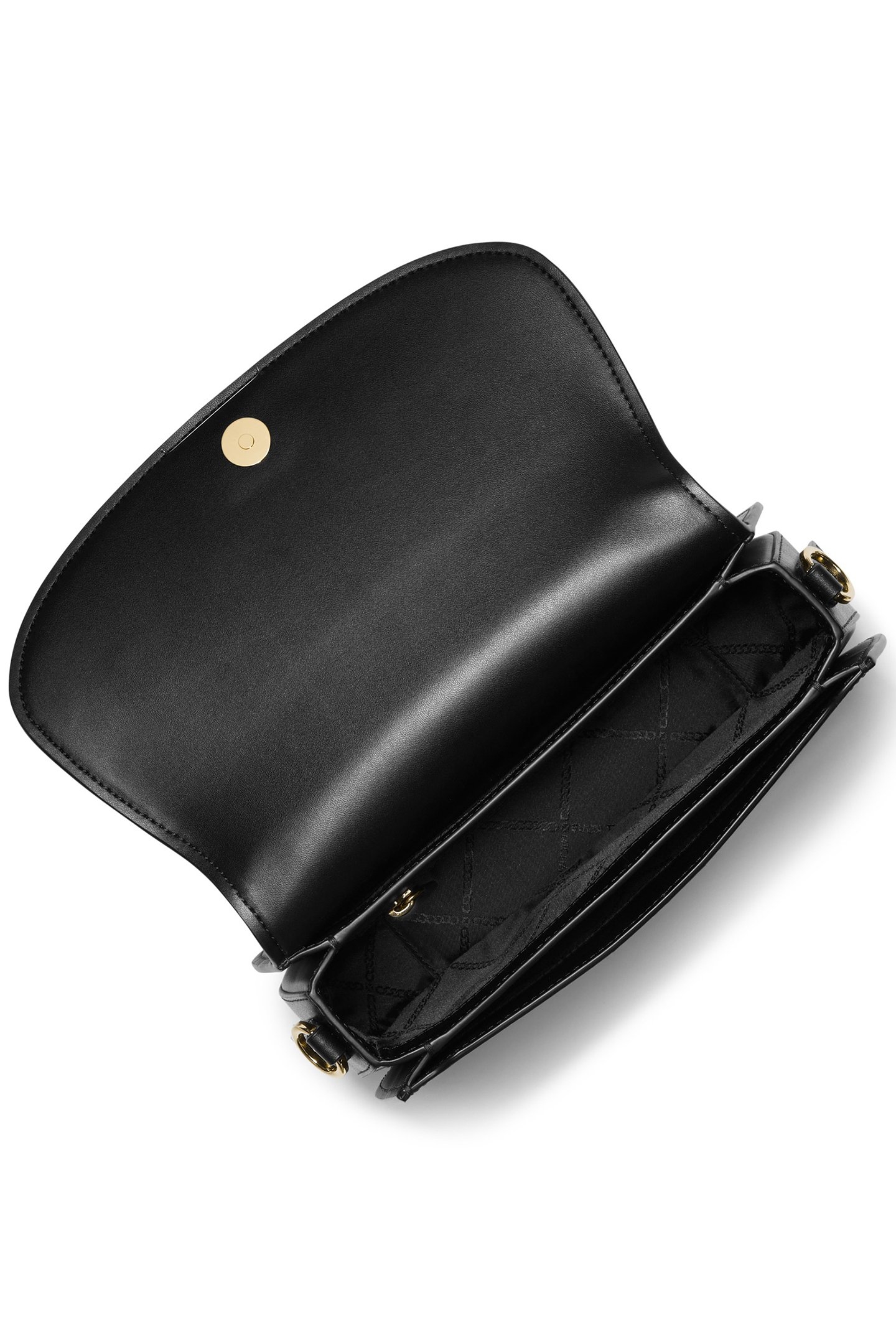 LEATHER SLING MESSENGER CROSS BODY BAG IN BLACK 4