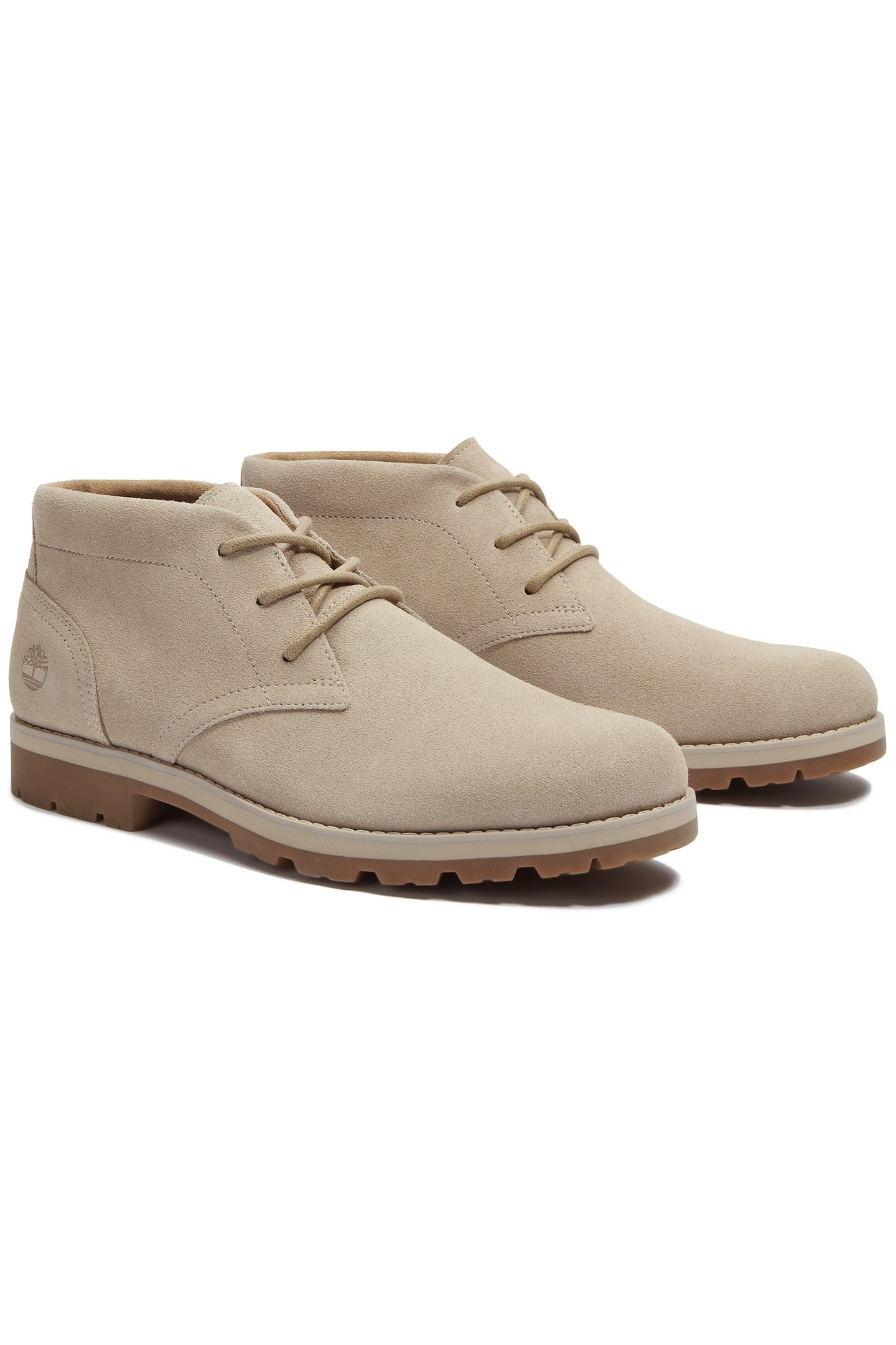 BRITTON SQUARE MID LACE UP BOOT LIGHT BROWN SUEDE 2