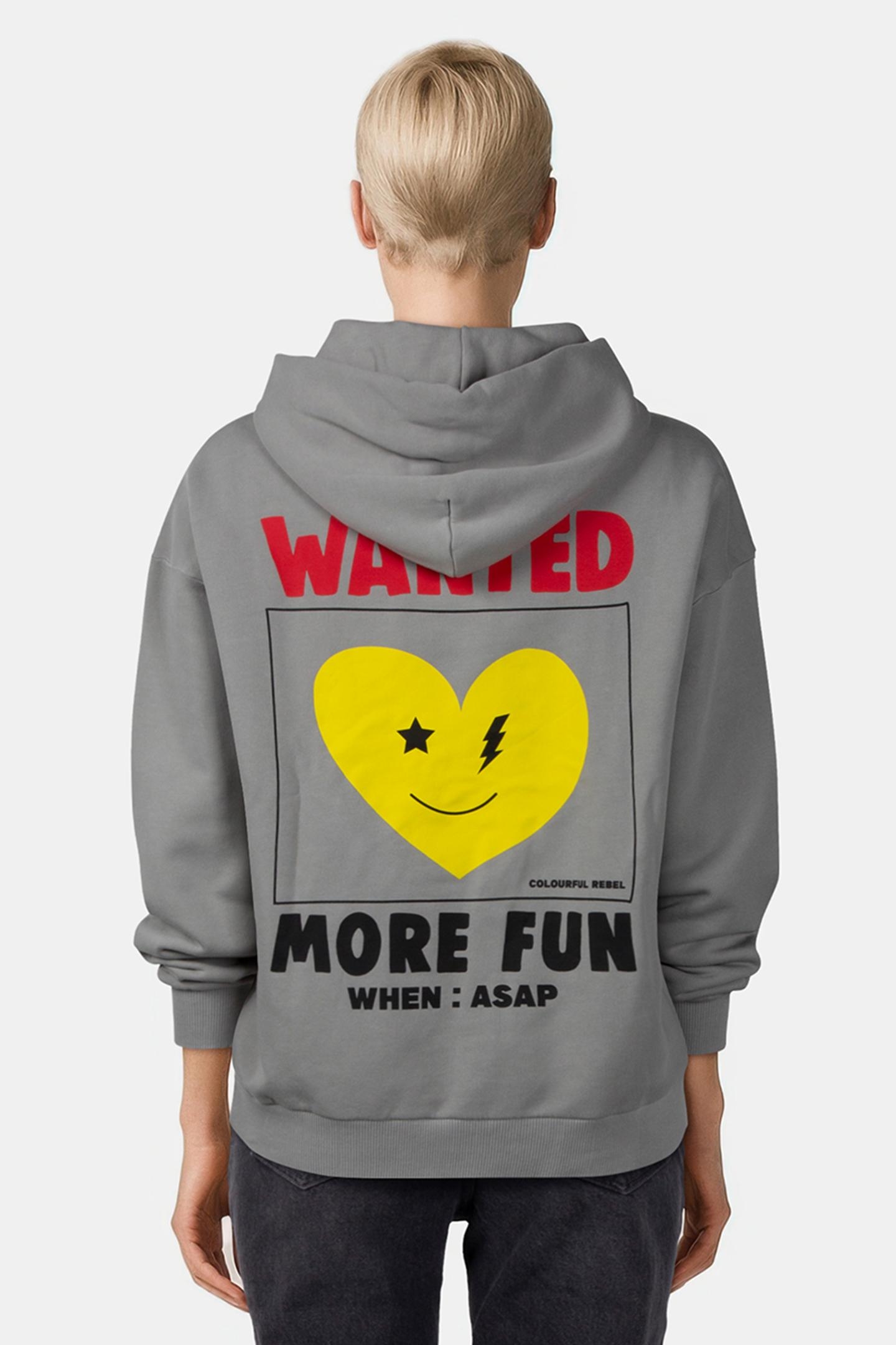 SMILE HEART WASH CLEAN HOODIE LIGHT GREY 2