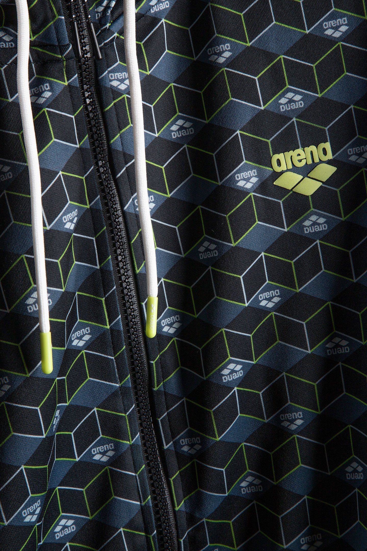 MAN HOODIE FULL ZIP A-AFM819S23 BLACK AOP 5