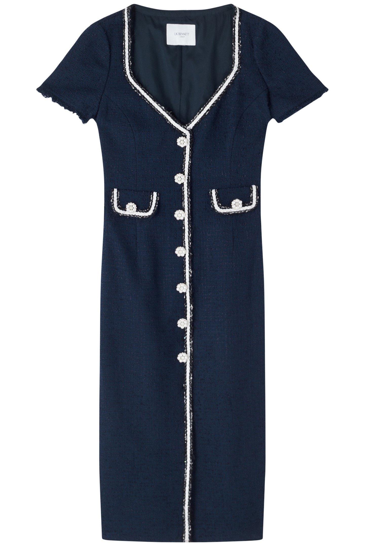 DR ANGIE-SWEETHEART NECK NAVY 3