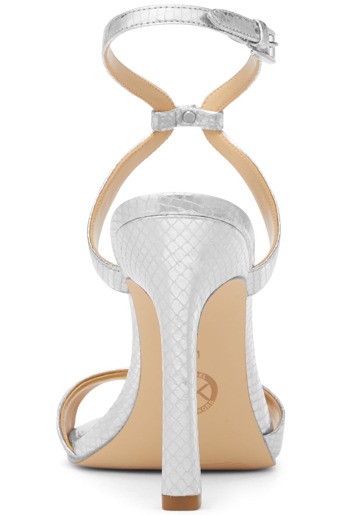 AMARA HIGH HEELED SANDAL IN SILVER 4