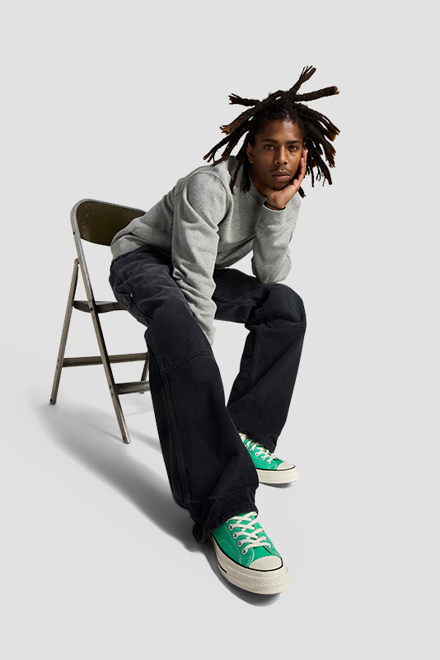 UNISEX CHUCK 70 CANVAS APEX GREEN/EGRET/BLACK 3