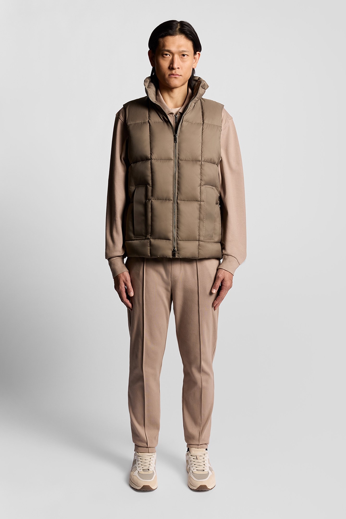 SQUARE WADDED PUFFER GILET FALCON 3
