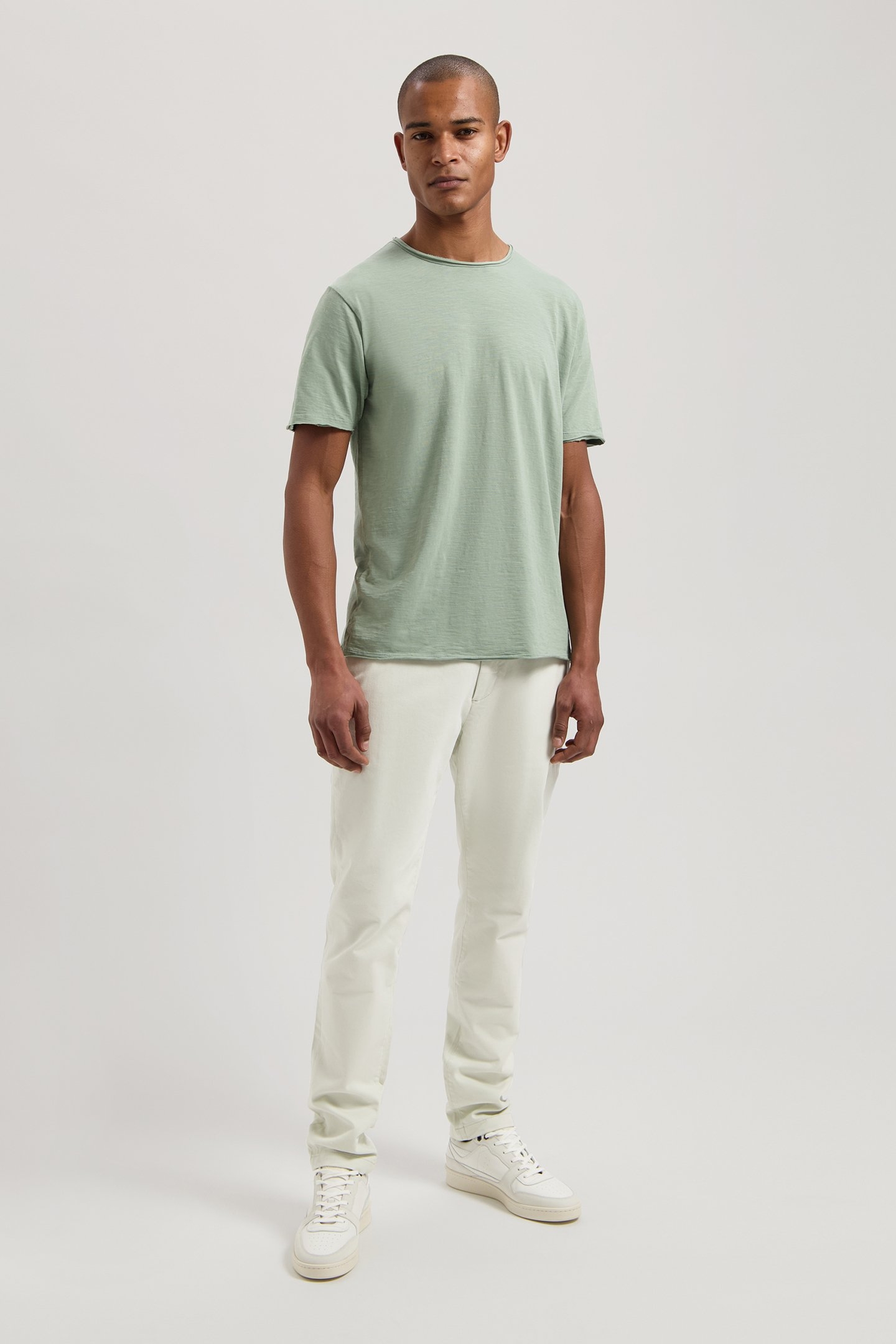 DS_BASIC ROUND NECK TEE SLUB JERSEY LILY PAD 3