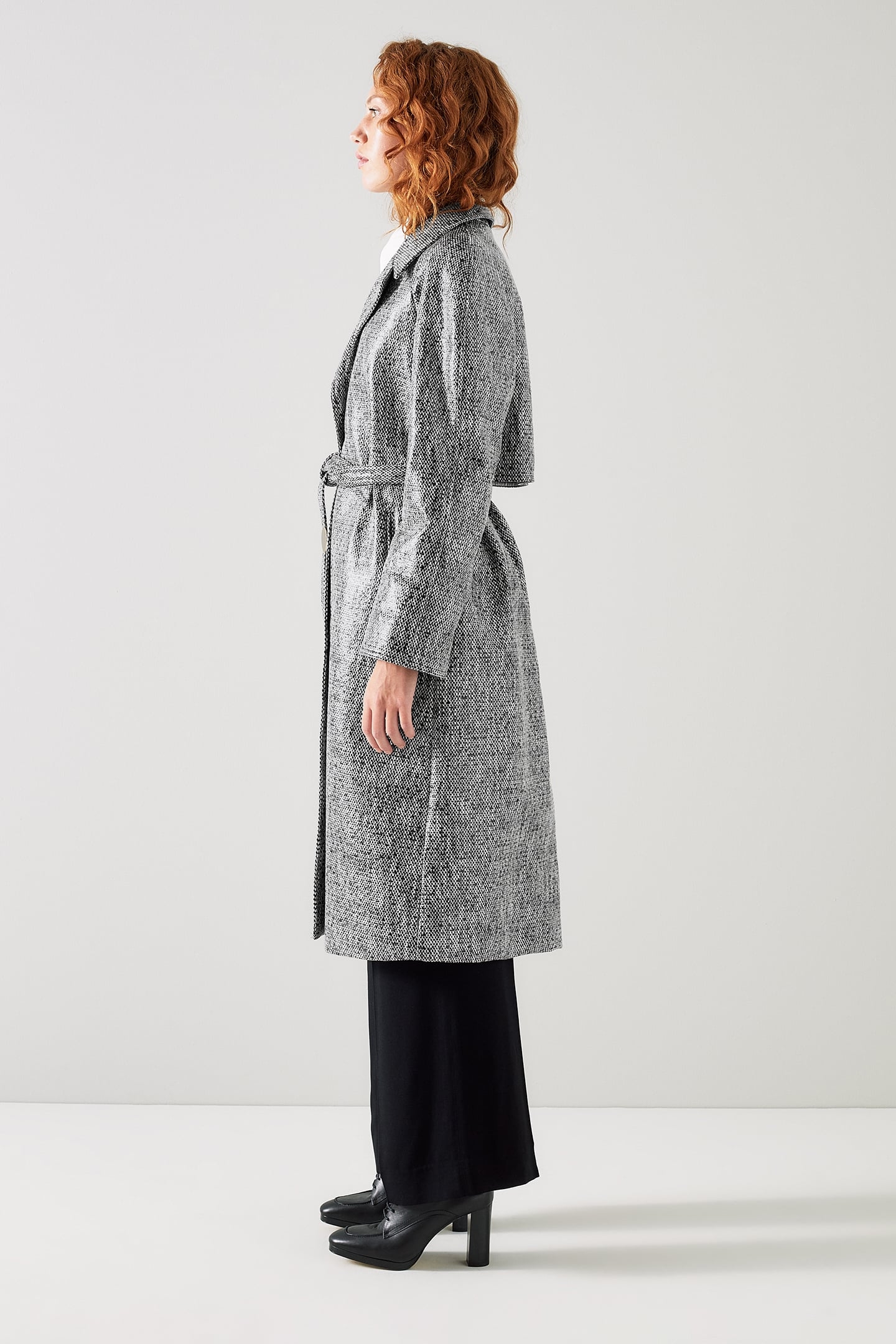 CT GIGI- COATED TWEED MON BLACK/CREAM 3