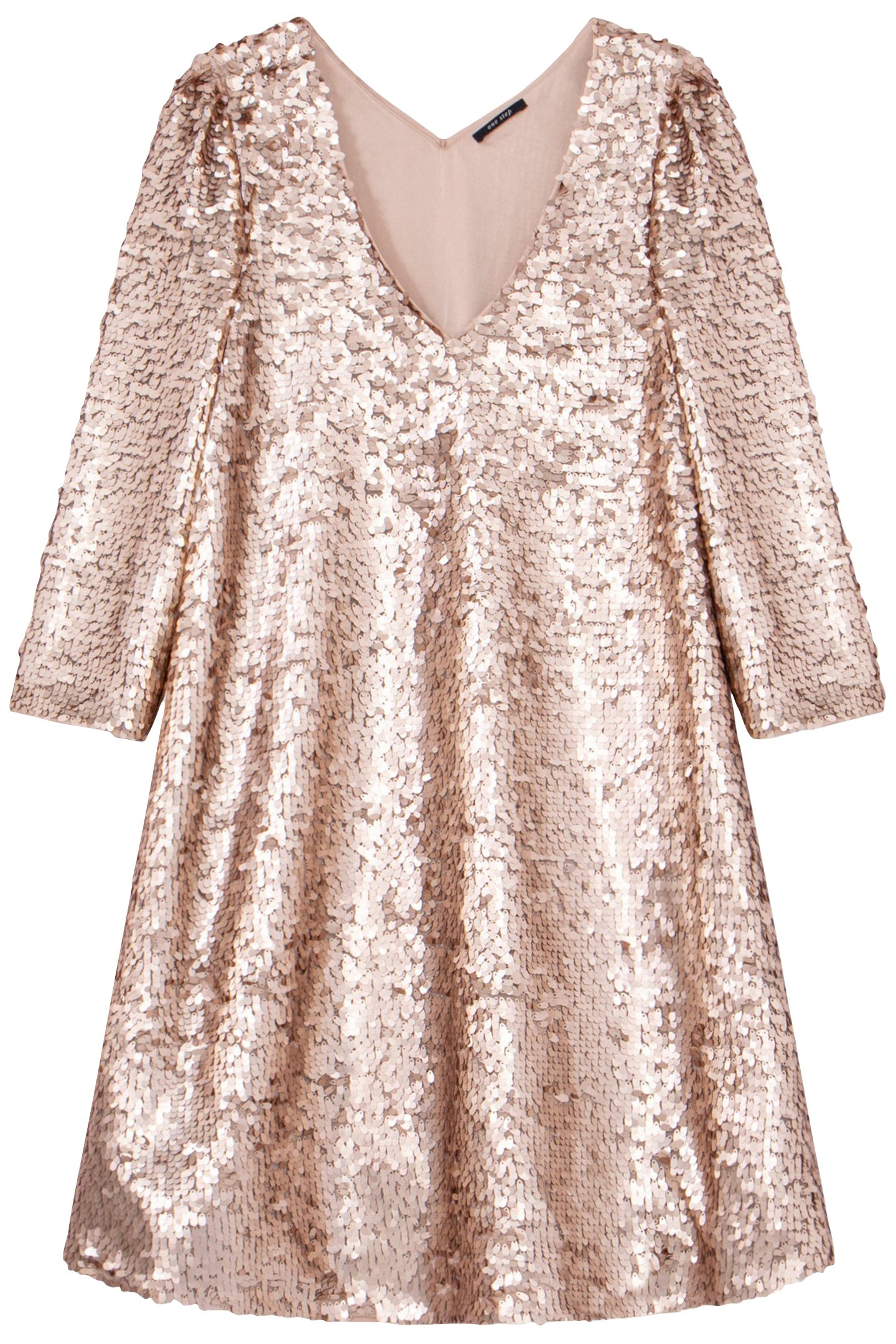 REYNIS - PLATINUM MAXI DRESS EMBROIDERED WITH SEQUINS 1