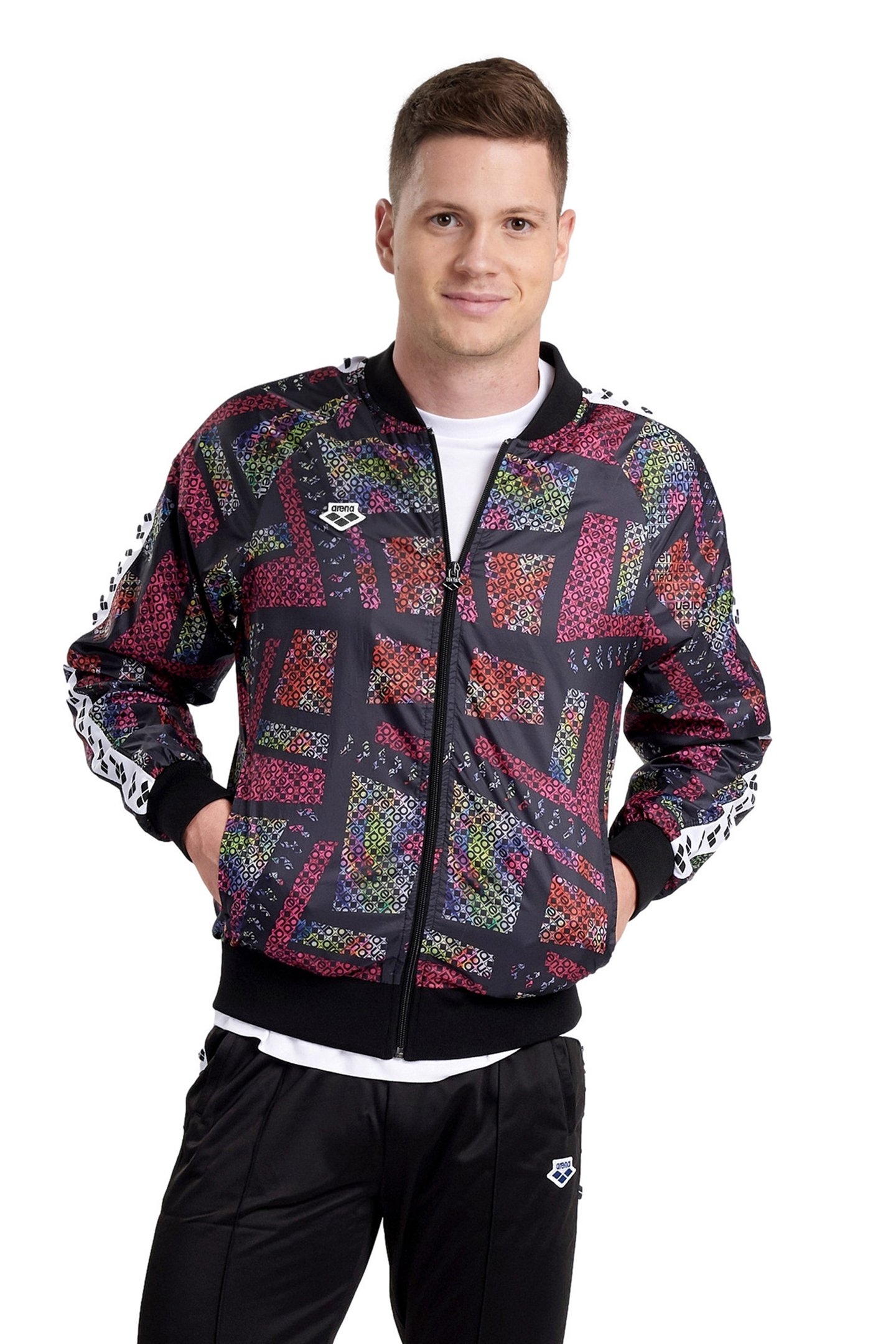 RELAX IV TEAM JACKET POLY MULTI DIAMONDS BLACK 2